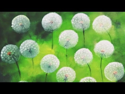 Видео: Акриловые краски DANDELION для малярных работ в технике BEGINNERS EASY