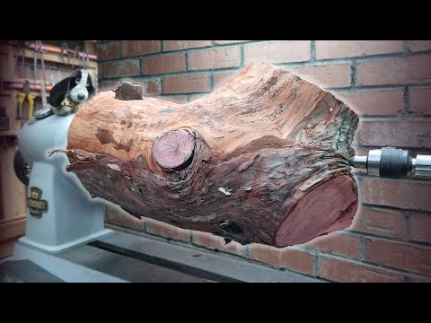 Видео: БОЛЬШОЕ REDWOOD - проект токарной обработки дерева Sequoia