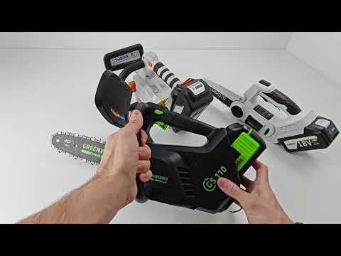 Видео: Аккумуляторные минипилы GreenWorks GD40TCS, VILLARTEC SA40T и Mihoto 1802! Часть 1