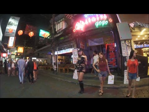 Видео: #787 Тайланд Паттайя Морская набережная Улица разврата Walking street