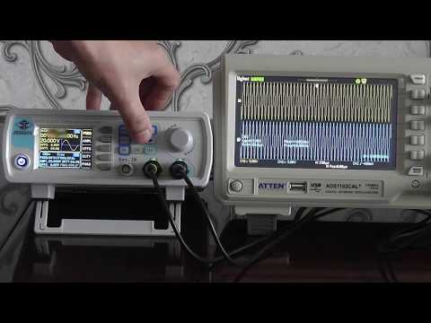 Видео: Обзор, тестирование и настройка генератора сигналов JDS6600