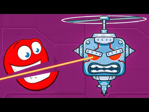 Видео: Несносный КРАСНЫЙ ШАР 6. Серия 6. Босс вертолёт. Мультик ИГРА Red Ball 6 на Игрули TV