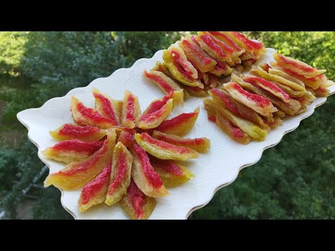 Видео: իդեալական ձմերուկի չիր սեփական հյութի մեջ նոր բաղադրատոմս|сухофрукты из арбуза|dried watermelon