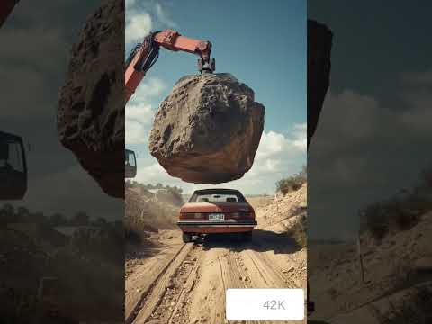 Видео: 🚨 5 секунд до катастрофы…  Финал тебя шокирует!  #шок #авария #машина #краш #камень #рек