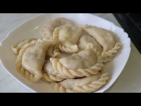 Видео: Вареники с капустой. Поджарка  .