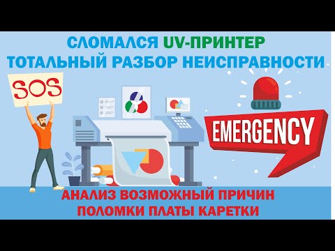 Видео: 5.Поломка УФ принтера, Разбор неисправности: Анализ возможных поломок Платы каретки. Практика.Часть5