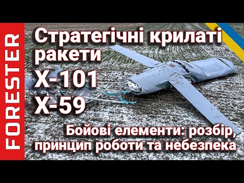 Видео: Ракети Х-101, Х-59 та бойові елементи: розбір, принцип роботи та небезпека