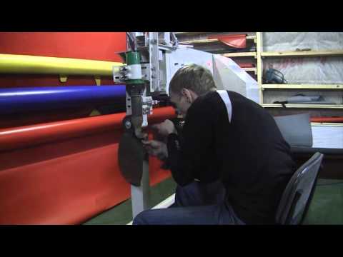 Видео: Станок для сварки ткани ПВХ