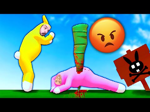 Видео: МЫ ЕЩЕ НИКОГДА ТАК НЕ ССОРИЛИСЬ!! (Super Bunny Man)
