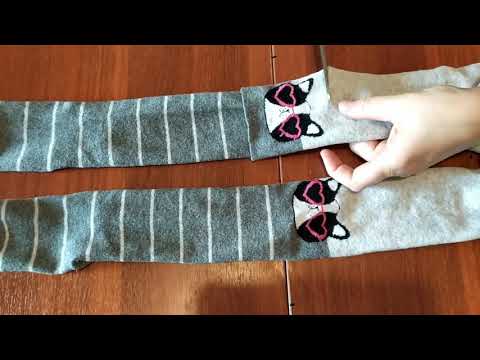 Видео: Не спешите выбрасывать старые детские колготки/ Переделка колготок