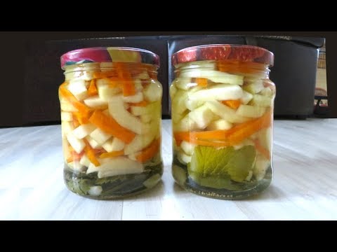 Видео: Маринованные КАБАЧКИ НА ЗИМУ ХРУСТЯЩИЕ  и Банки НЕ ВЗОРВУТСЯ! 👍 Вкуснющие Кабачки на Зиму рецепт!