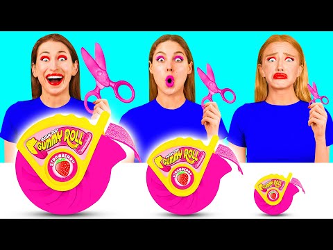 Видео: Большая, Средняя или Маленькая Тарелка Челлендж | Потрясающие Кухонные Хитрости BaRaDa Best