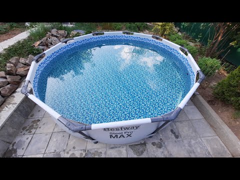 Видео: СОБИРАЮ БАССЕЙН Bestway Steel Pro Max. Купаемся🏊‍♀️