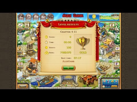 Видео: Farm Frenzy Ancient Rome Chapter 4-11 only GOLD Веселая ферма Древний Рим Глава 4-11 Золото