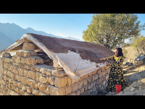 Видео: Покрытие крыши каменного дома: прекрасное искусство Бану Зари в стиле кочевников
