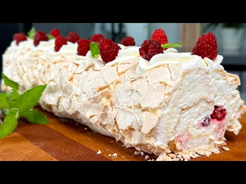 Видео: Меренговый РУЛЕТ ! Бесподобно Вкусно! Самый удачный РЕЦЕПТ , получится у всех!