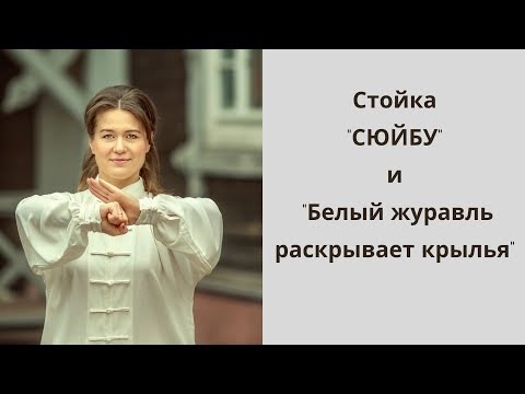 Видео: Белый журавль раскрывает крылья