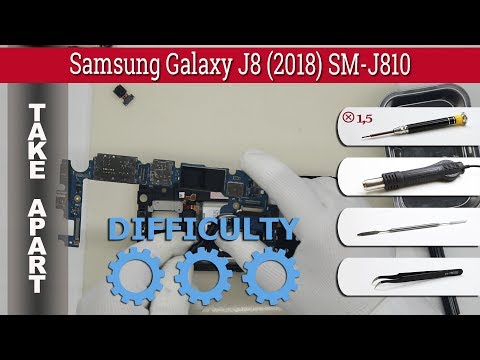 Видео: Как разобрать 📱 Samsung Galaxy J8 (2018) SM-J810 Разборка и ремонт