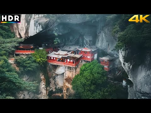 Видео: Самый безумный скальный дом Китая: висящий внутри пещеры