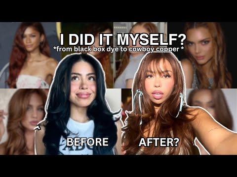Видео: ОКРАСКА ДЛЯ ВОЛОС «ЧЕРНАЯ КОРОБКА» В КОВБОЙСКИЙ МЕДНО-КАШТАНОВЫЙ ЦВЕТ *грандиозная трансформация*...