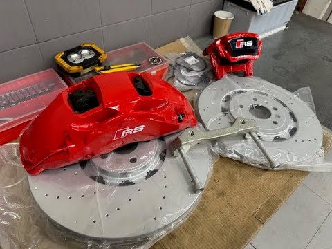 Видео: Audi SQ8 Установка тормозов 420мм перед и 370мм зад.