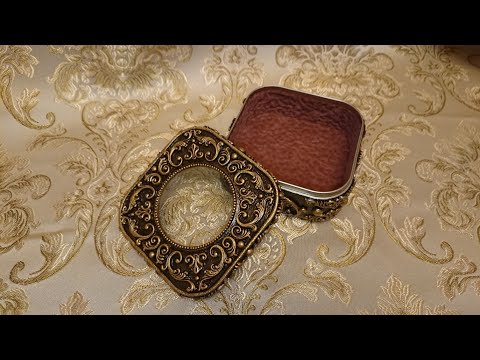 Видео: Шкатулка в стиле "Барокко".  Декор металлической коробки.