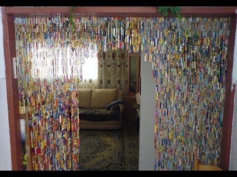 Видео: Жалюзи из скрепок и открыток.