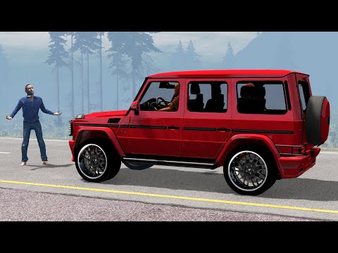 Видео: ПЬЯНЫЙ НА ДОРОГЕ! НЕ ЗАМЕТИЛ ЧЕЛОВЕКА В ТУМАНЕ | BeamNG.drive