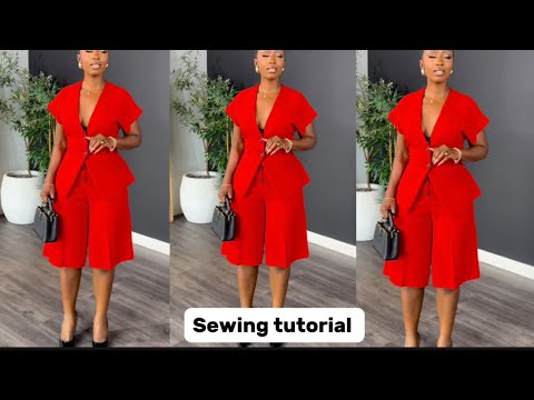 Видео: Как выкроить и сшить этот модный топ и шорты || Рукав «летучая мышь»