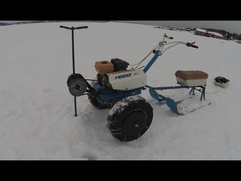 Видео: Мотобур из мотоблока