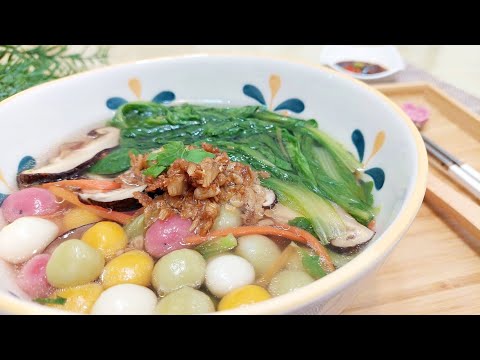 Видео: Hakka соленые клейкие рисовые шарики│веган рецепт