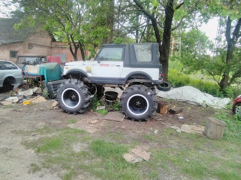 Видео: Монстр Сузуки Самурай на 47-х колесах 2 я серия .