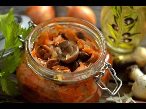 Видео: ОЧЕНЬ ВКУСНАЯ СОЛЯНКА С ГРИБАМИ НА ЗИМУ.