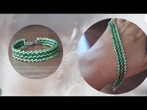 Видео: БИСЕР ден БІЛЕЗІК seed beaded bracelet бисерден білезік жасау