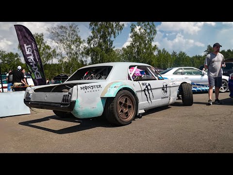 Видео: Мустанг канала Форсаж. Дрифт с Камазом. Lexus V8 чуть не сгорел | Drift Expo 2024