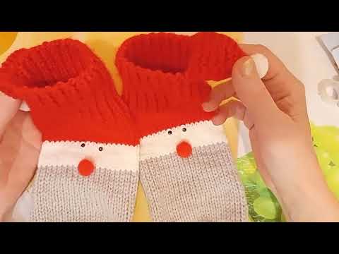Видео: Носки Дед Морозы ( по МК Татьяны Кильмяшкиной)