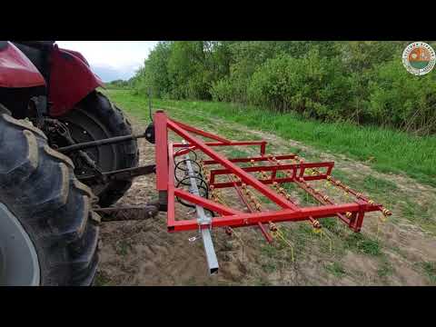 Видео: Чеснок рыхление, самодельной бороной 23.05.2023