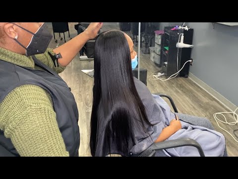 Видео: Лучший натуральный традиционный шов в Install & Silk Press НОВИНКА 2022