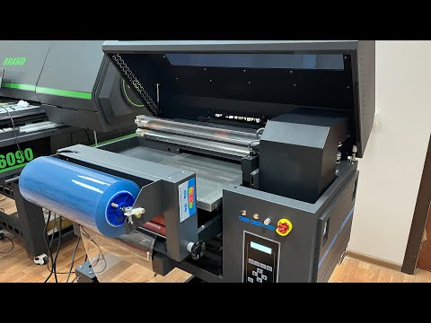 Видео: УФ принтер FS-4060uv-xp600 два в одном: планшетный УФ принтер + рулонный DTF UV принтер