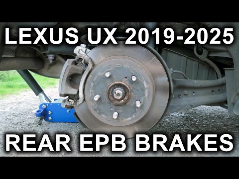 Видео: Lexus UX (2019-2025): замена задних тормозных колодок и дисков. Сервисный режим электрического ст...