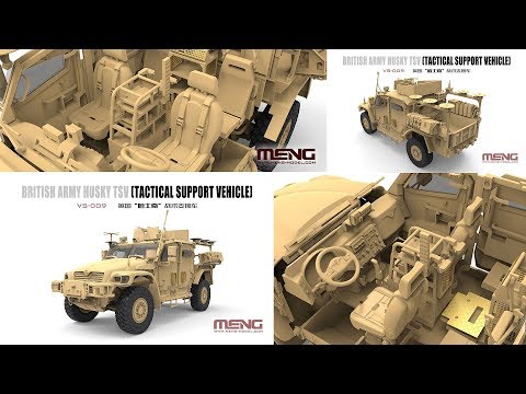 Видео: Британский бронеавтомобиль Husky TSV (Tactical Support Vehicle) в масштабе 1:35 от компании Meng