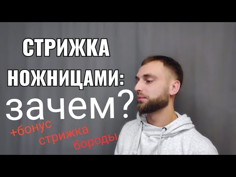 Видео: Стрижка  ножницами: зачем? (+бонус) стрижка бороды, how to do great cut 3 simple steps