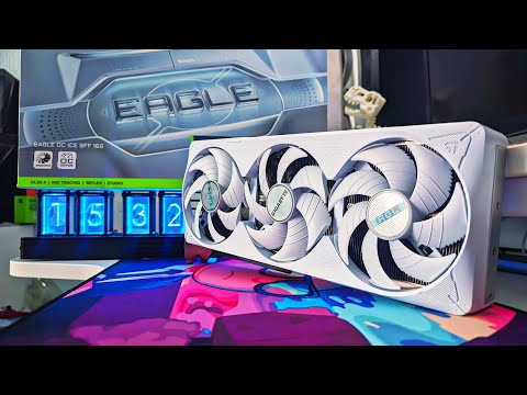 Видео: Тест Gigabyte RTX 5070 TI Eagle OC ICE SFF (Furmark FullHD/Cyberpunk 4K Native - FG 2X) Xeon 2678v3