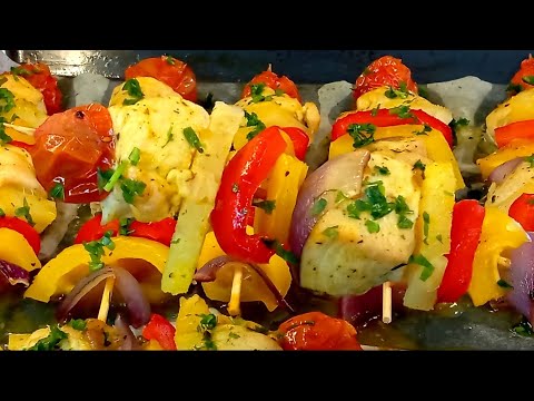 Видео: Курячий шашличок з овочами ,,Літо близько "Дуже пікантний смак!!!