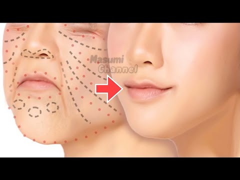 Видео: Омолаживающий массаж лица костяшками пальцев | Полное упражнение по подтяжке лица