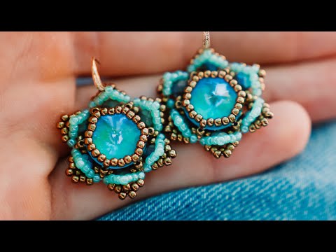 Видео: Серьги-цветочки. Просто и быстро.