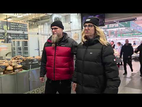 Видео: Рига, рынок. Идём за салакой. Market. Let's go for fish. #riga #market.