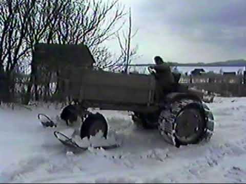 Видео: испытания трактора на даче