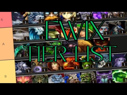 Видео: Тир лист героев, Ewix 9.0 - Warcraft 3