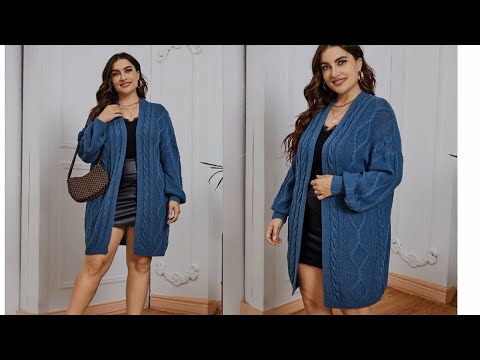 Видео: ЭФФЕКТНЫЙ 💙КАРДИГАН РАЗМЕРА ПЛЮС. НЕ ОТВЕСТИ ГЛАЗ!